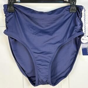 Sonnet Shores Swim Bottom Women’s Sz 10 Navy Blue Full Coverage Nwt Swim‎ Beach